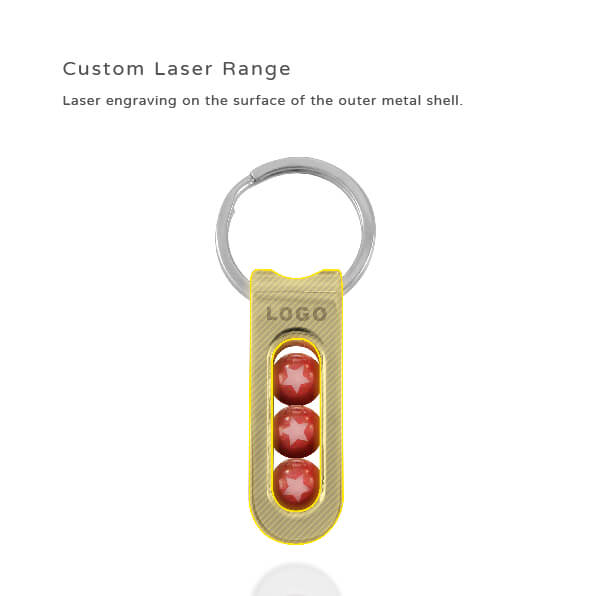  Personalized Custom-made Laser Engraving MINI Keychain