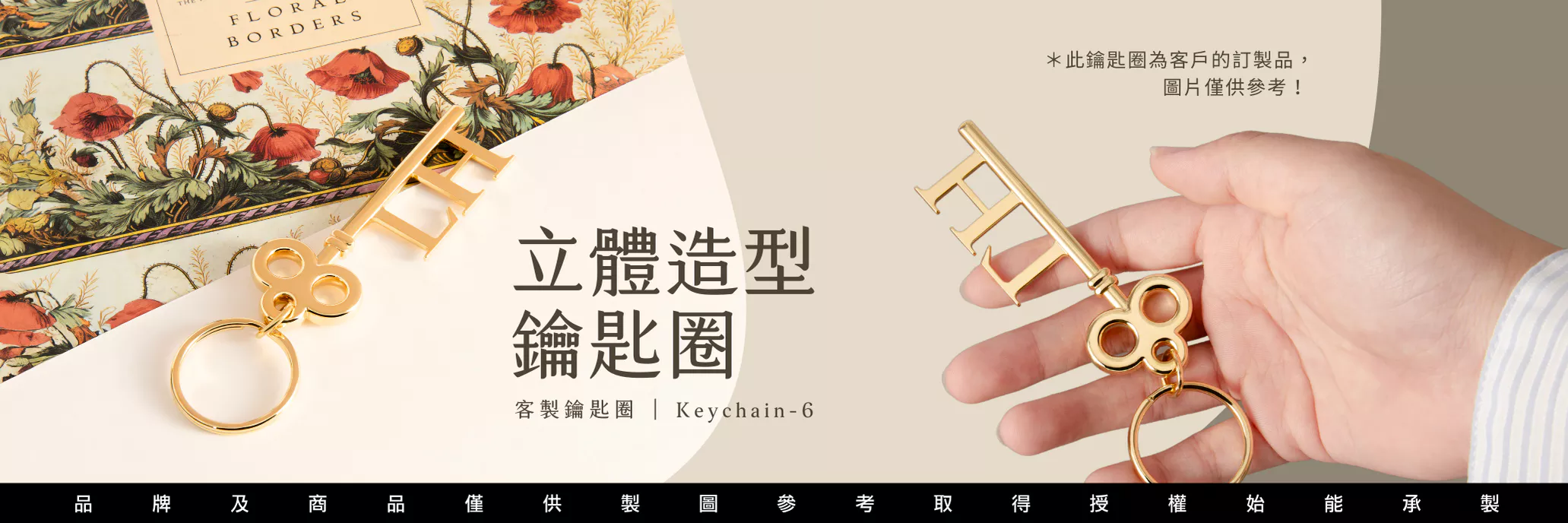 Keychain 6 金屬鑰匙造型鑰匙圈 PC Tw