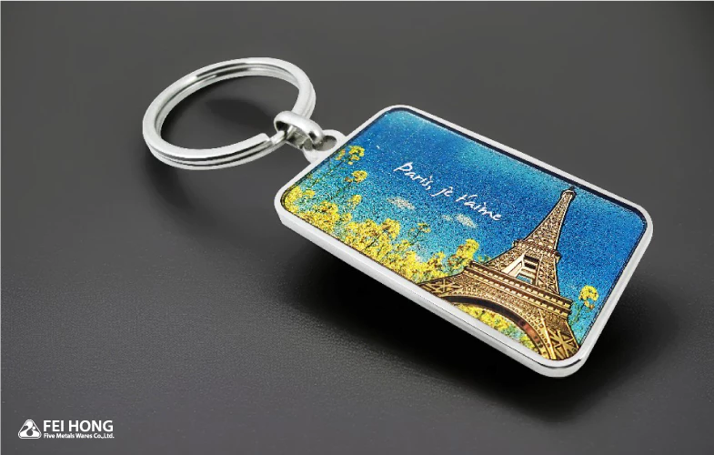 Relief Technique For Keychains Eiffel Tower Relief Keychain