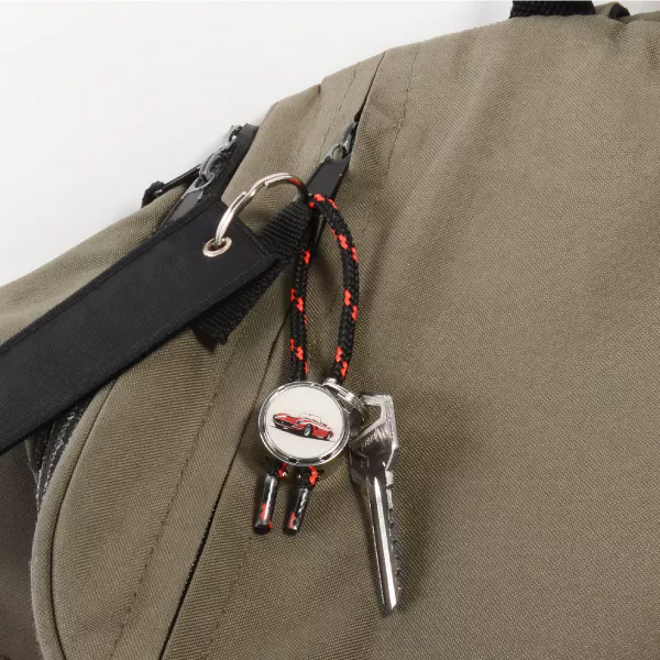 Hang Custom Button Lanyard Keychain On The Bag