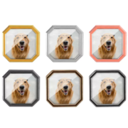 Various Plating Colors Of Custom Octagonal Logo Pin Badge