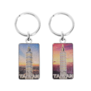 Brand Promotion Taipei 101 Taiwan Souvenir Landmark Metal Keychain