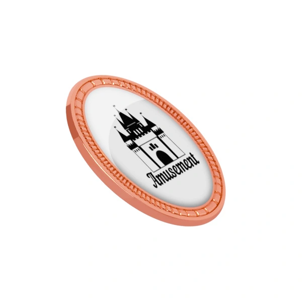 Digital Printing Of Oval Custom Printing Zinc Alloy Pin Badge