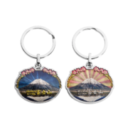 Metal Luster Of Japan Mount Fuji Metal Keyring Tourist Souvenir