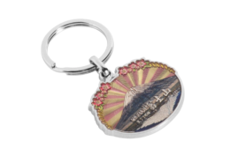 Plating Technique Of Japan Mount Fuji Metal Keyring Tourist Souvenir