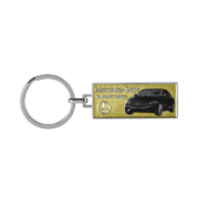 The Front Side Of Car Brand Rectangular Metal Keyring