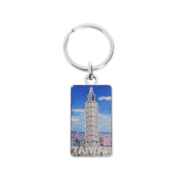 The Front Side Of Taipei 101 Taiwan Souvenir Landmark Metal Keychain