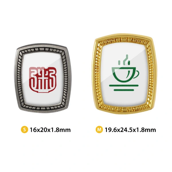 Different Sizes Of Customized Rounded Rectangle Printed Badge