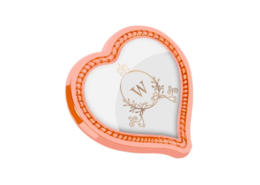 Digital Printing Of Simple Heart Shaped Personalised Badge Pin