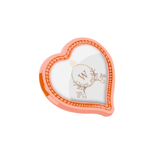 Digital Printing Of Simple Heart Shaped Personalised Badge Pin