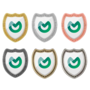 Various Colors Of Custom Shield Shaped School Badge Pin