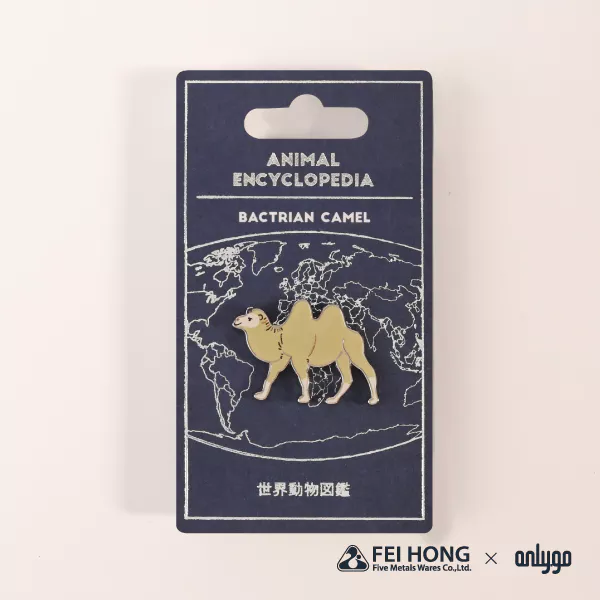 Delicate Paper Card Animal Shaped Magnetic Badge Bactrian Camel
