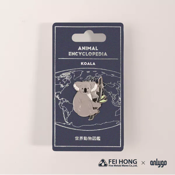 Delicate Paper Card Animal Shaped Magnetic Badge Koala