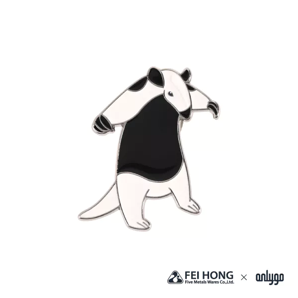 The Front Side Of Animal Shaped Magnetic Badge Northern Tamandua