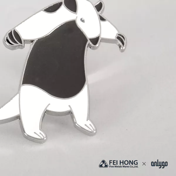 The Soft Enamel Pin Effect Of Animal Shaped Magnetic Badge Northern Tamandua