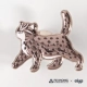 Vivid And Intricate Color Presentation Of Taiwan Native Animal Badge – Leopard Cat