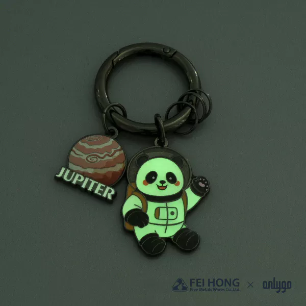 CJ C080E 動物太空人鑰匙圈 木星X大貓熊 FH 04