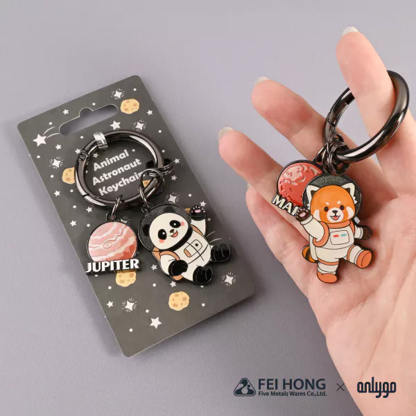 CJ C080E 動物太空人鑰匙圈 木星X大貓熊 FH 07